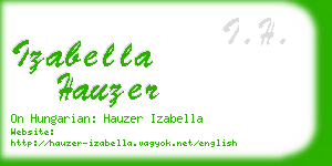 izabella hauzer business card